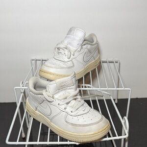 Nike Kids AF1 White Sneakers Size 10 Toddler Shoes